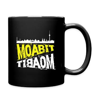 Berlin Moabit T-Shirt - Tasse einfarbig - Schwarz - Rechts
