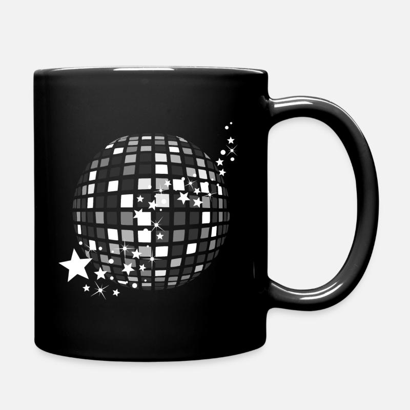 Discokugel scintillante Disco boule fête de percussion - Mug uni - noir