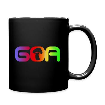 Goa Psytrance Rave - Full Colour Mug - black - Right