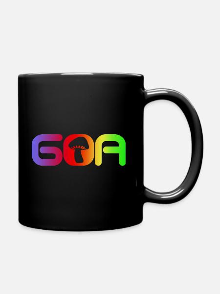 Goa Psytrance Rave - Mug uni - noir