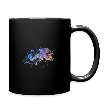Octopus - Tasse einfarbig - Schwarz - Rechts