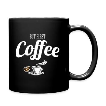 Coffee - Tasse einfarbig - Schwarz - Rechts