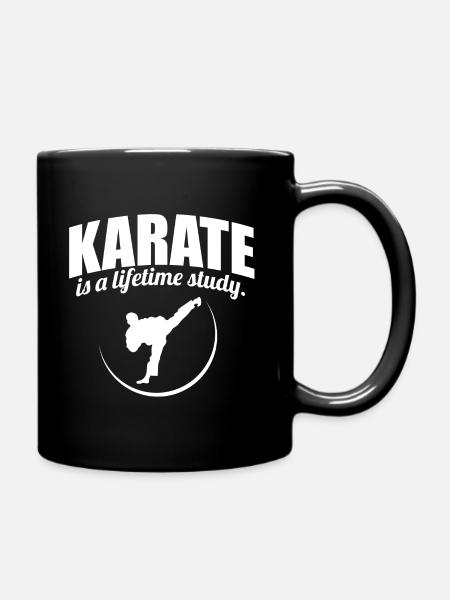 Karate - Tasse einfarbig - Schwarz