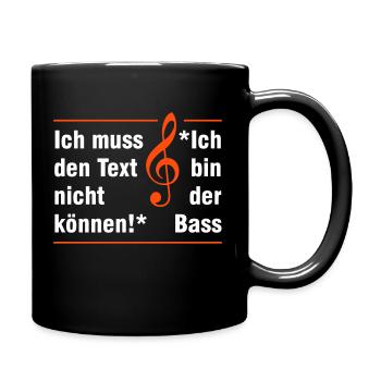 Basse - Mug uni - noir - Droite