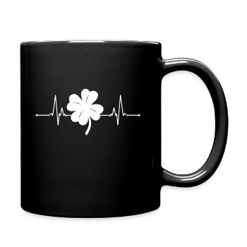 Shamrock Clover Ireland st patricks day patrick - Full Colour Mug - black - Right