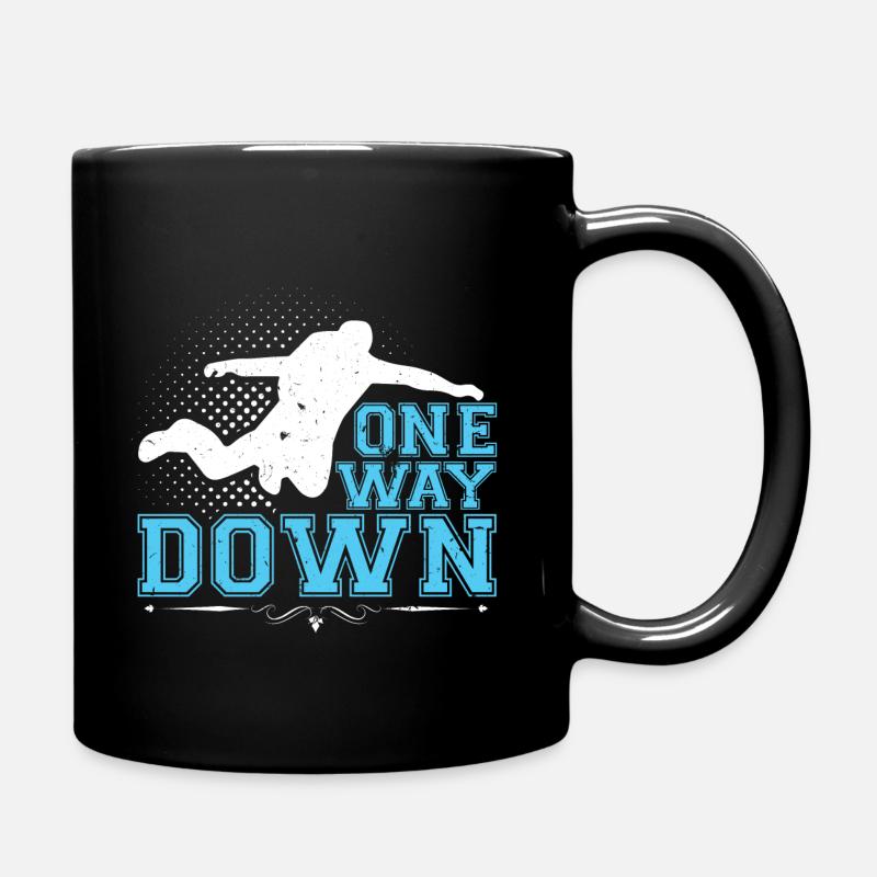 Jumping Base B.A.S.E. Objektsprung Basejumper BASE - Tasse einfarbig - Schwarz