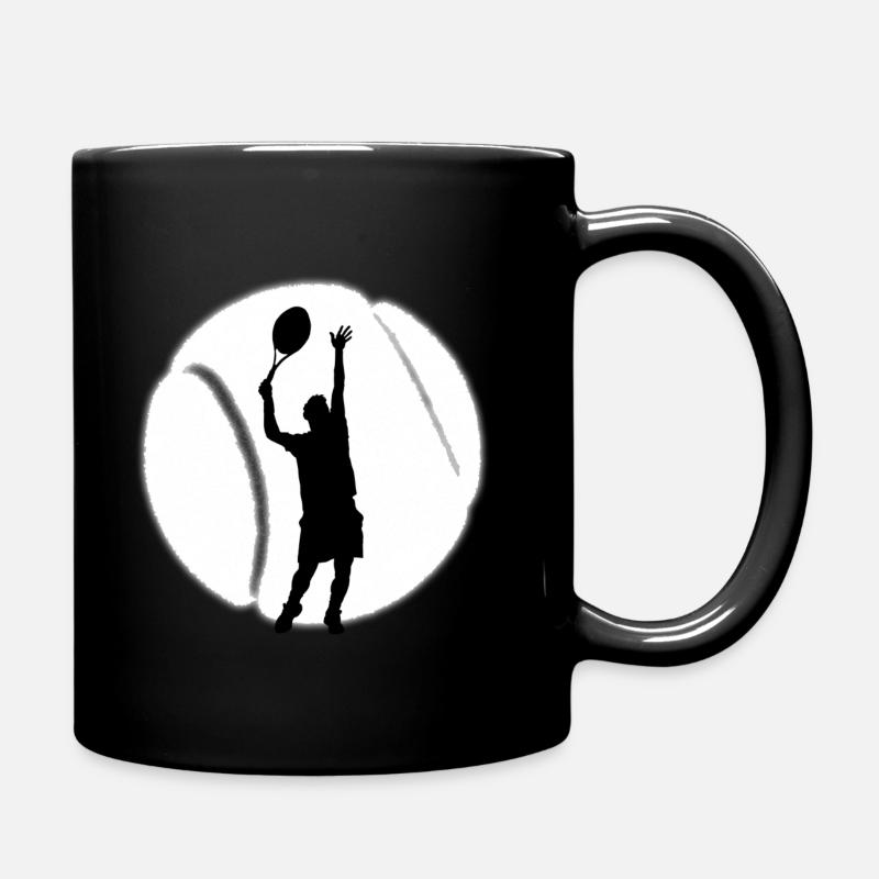 Tennis - Tasse einfarbig - Schwarz
