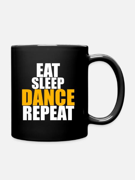 EAT SLEEP DANCE REPEAT - Mug uni - noir