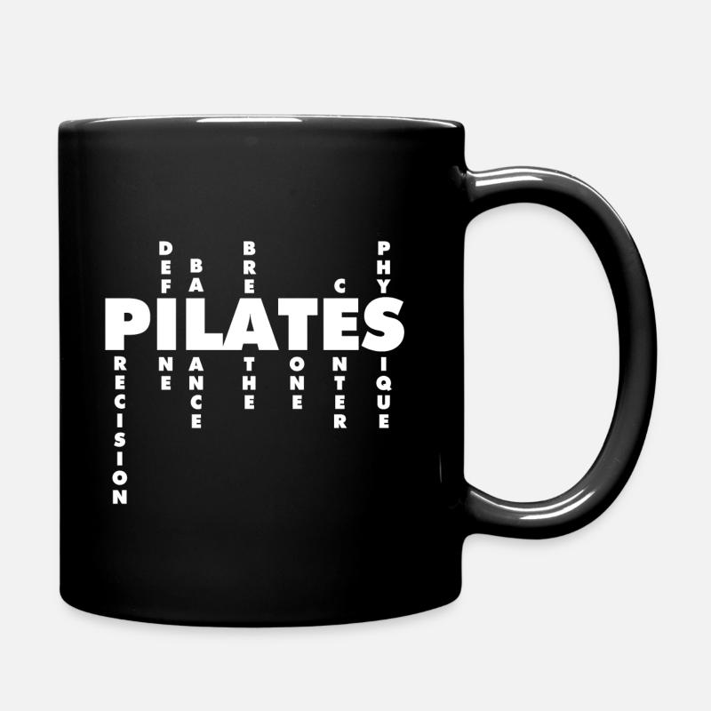 Pilates Körpertraining training Pilatestrainer - Tasse einfarbig - Schwarz