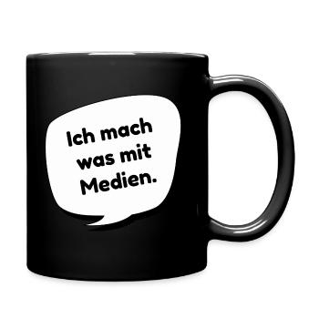 Je fais quelque chose avec les médias - Mug uni - noir - Droite