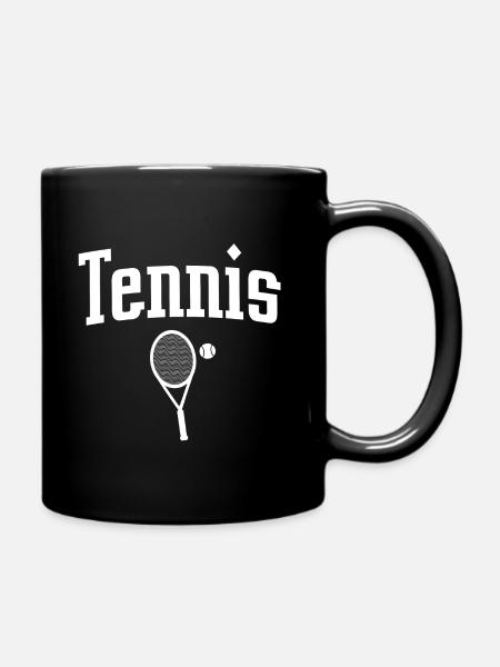 tennis - Mug uni - noir