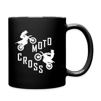 motocross - Tasse einfarbig - Schwarz - Rechts