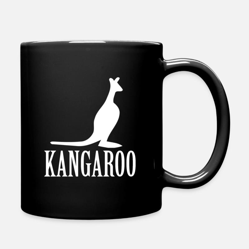 Kangaroo - Tasse einfarbig - Schwarz