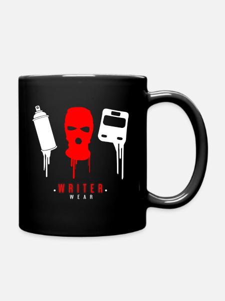 Graffiti Writer Wear Sturmmaske Sprayer Geschenk - Tasse einfarbig - Schwarz