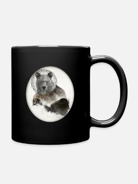 Ours ours poly art - Mug uni - noir