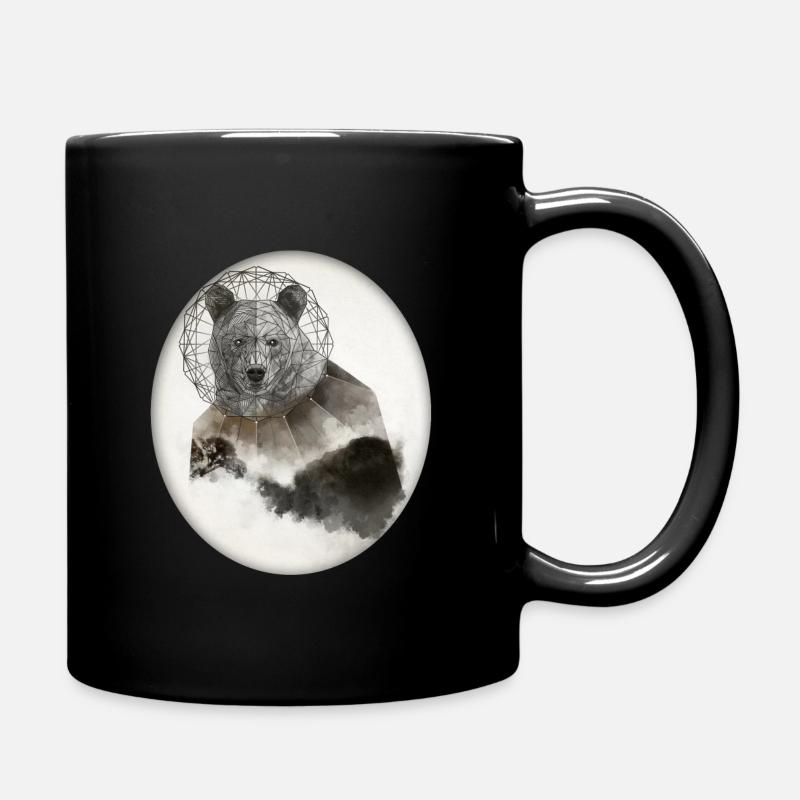 Ours ours poly art - Mug uni - noir