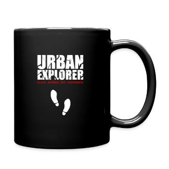 Urban Explorer - Tasse einfarbig - Schwarz - Rechts