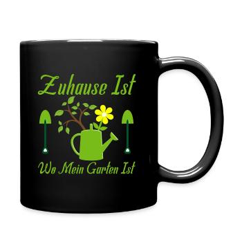 Garten Gartenarbeit Gärtner Gartenarbeit Geschenk - Tasse einfarbig - Schwarz - Rechts
