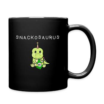 Snackosaurus - sac et dinosaure - Mug uni - noir - Droite