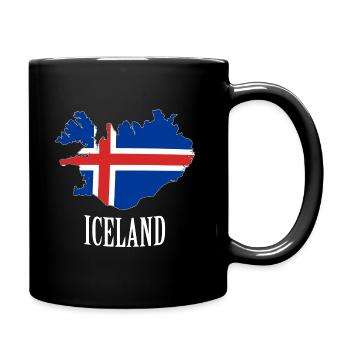 Islande - Mug uni - noir - Droite