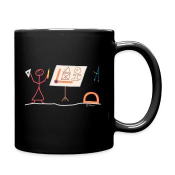Technischer Zeichner CAD Ingenieur Konstrukteur - Tasse einfarbig - Schwarz - Rechts