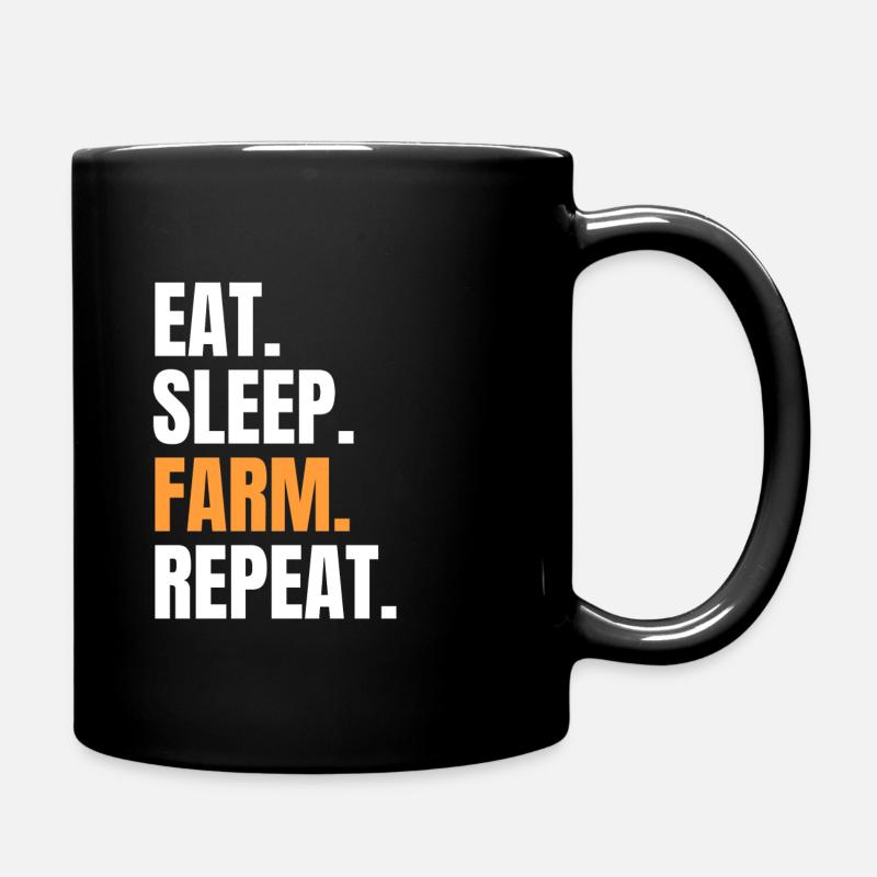 Landwirt Farmer Bauer - Tasse einfarbig - Schwarz