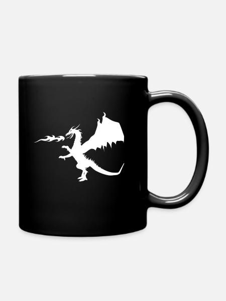 Dragon dragon - Full Colour Mug - black