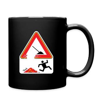 Hommes au travail - Mug uni - noir - Droite