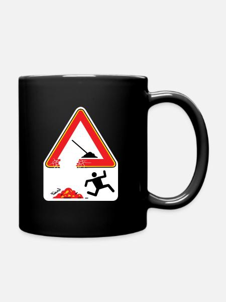Men at work - Full Colour Mug - black