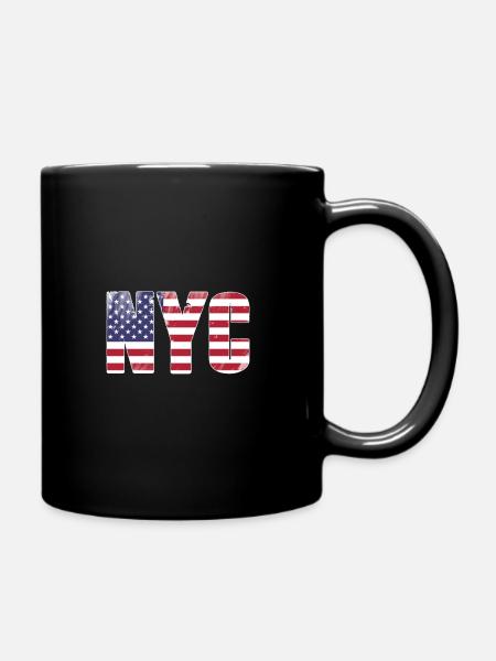 NYC - Tasse einfarbig - Schwarz
