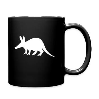 Erdferkel - Nasenbär - Tasse einfarbig - Schwarz - Rechts