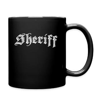 Shérif - Mug uni - noir - Droite