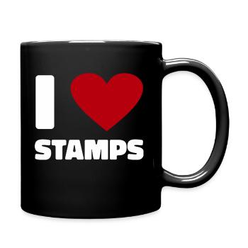 Philately stamps stamps stamps shirt gifts - Full Colour Mug - black - Right