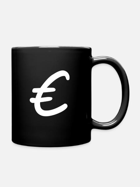 Signes de l’euro Monnaie - Mug uni - noir