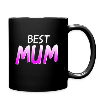 BEST MUM - Tasse einfarbig - Schwarz - Rechts