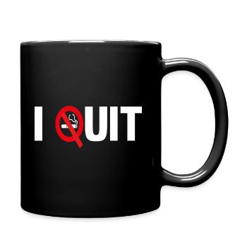 I Quit (smoking) - Full Colour Mug - black - Right