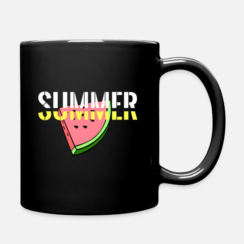 Summer melon - Full Colour Mug - black