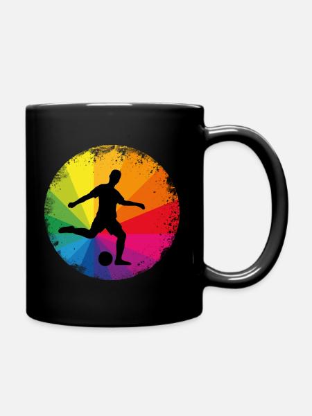 Fussballer/soccer player - Tasse einfarbig - Schwarz