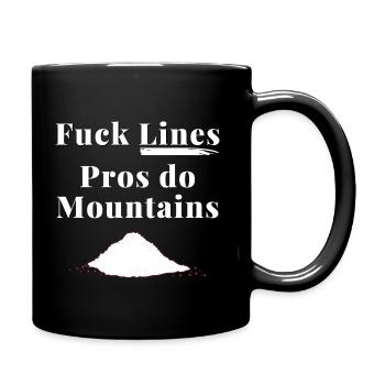 Fuck Lines Pros Do Mountains PARTY WEAR - Mug uni - noir - Droite