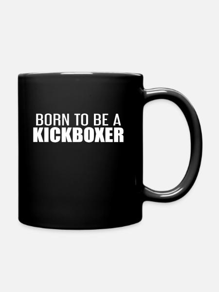 Kickboxer Kickboxen - Tasse einfarbig - Schwarz