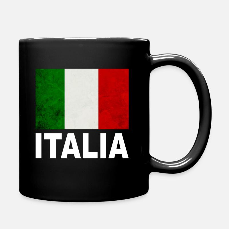 Drapeau italien - Mug uni - noir