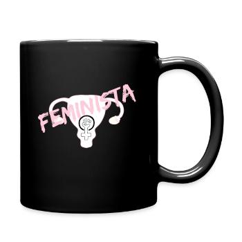 Chemises féministes - Utero avec symbole féministe - Mug uni - noir - Droite