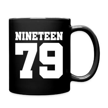 Birthday Year Nineteen Gift 1979 79 - Full Colour Mug - black - Right