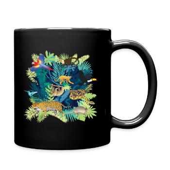 South America Jungle Dark - Full Colour Mug - black - Right