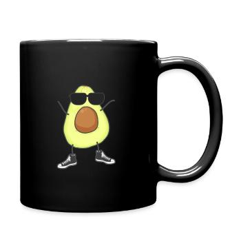Avocado - Tasse einfarbig - Schwarz - Rechts