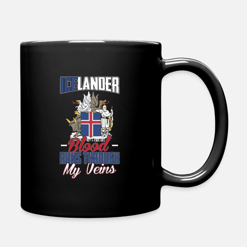 Iceland - Full Colour Mug - black