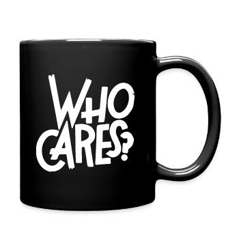 Who cares? - Full Colour Mug - black - Right