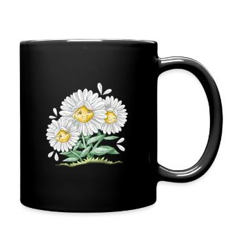 Marguerite - Mug uni - noir - Droite