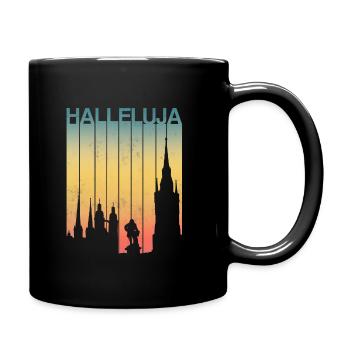 Hallelujah - Halle an der Saale - Full Colour Mug - black - Right