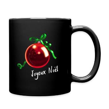 Christmas tree Joyeux Noël - Full Colour Mug - black - Right